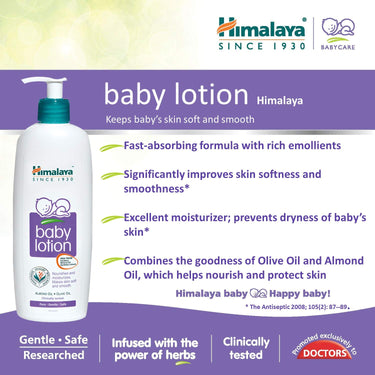 Himalaya Baby Lotion (400ml) & Himalaya Extra Moisturizing Baby Soap (75g, Buy 3 Get 1 Free)
